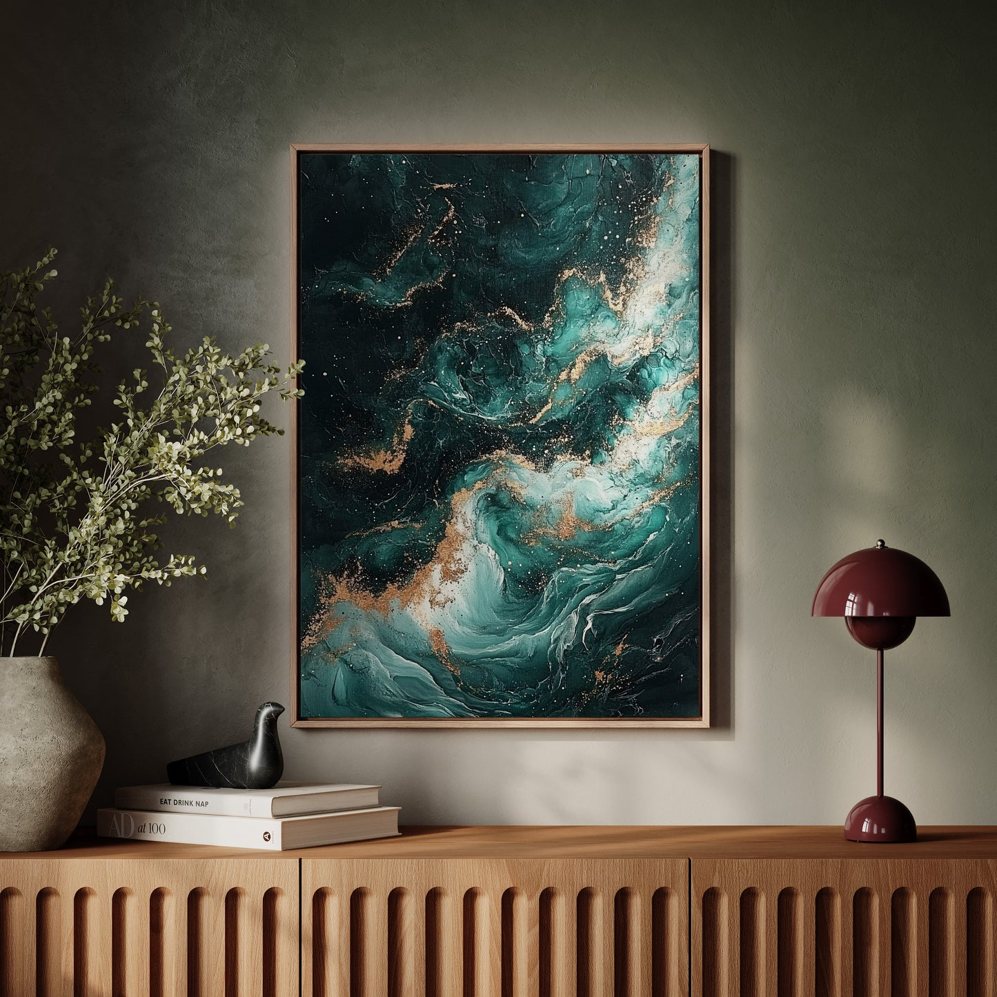 Himmlische Drift in Smaragd und Gold