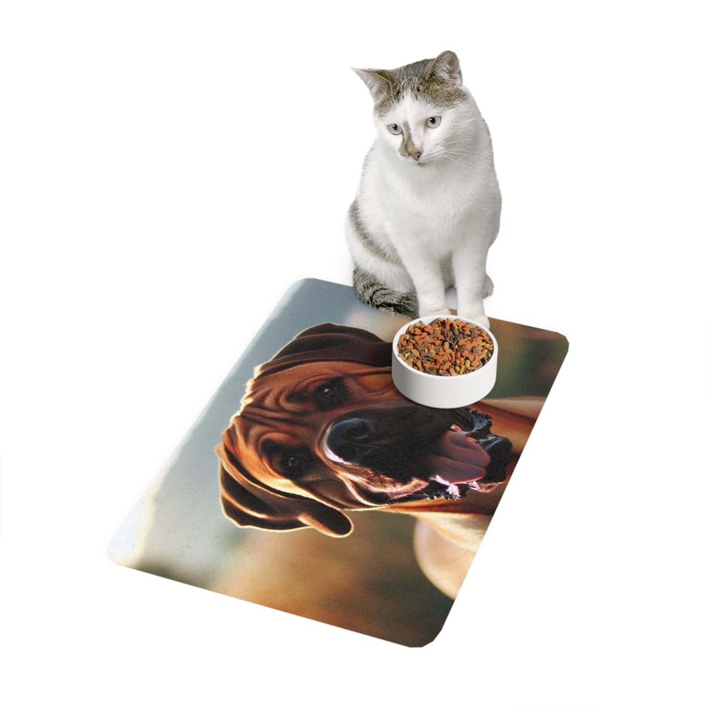Tapis antidérapant pour animaux de compagnie – Tapis d'alimentation étanche pour chiens