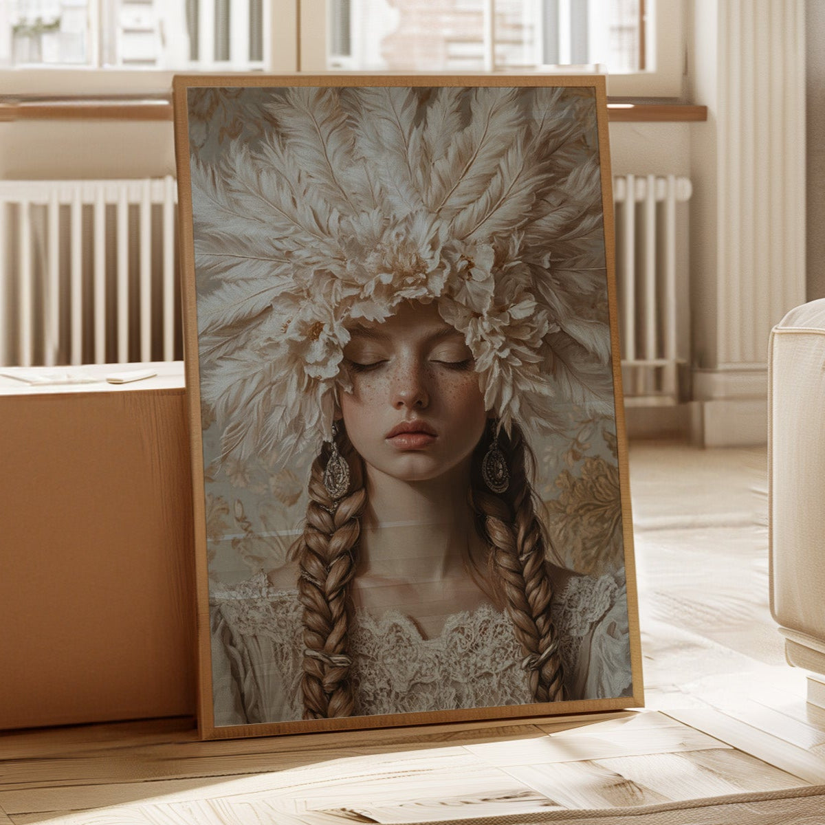 Couronné de silence et de dentelle