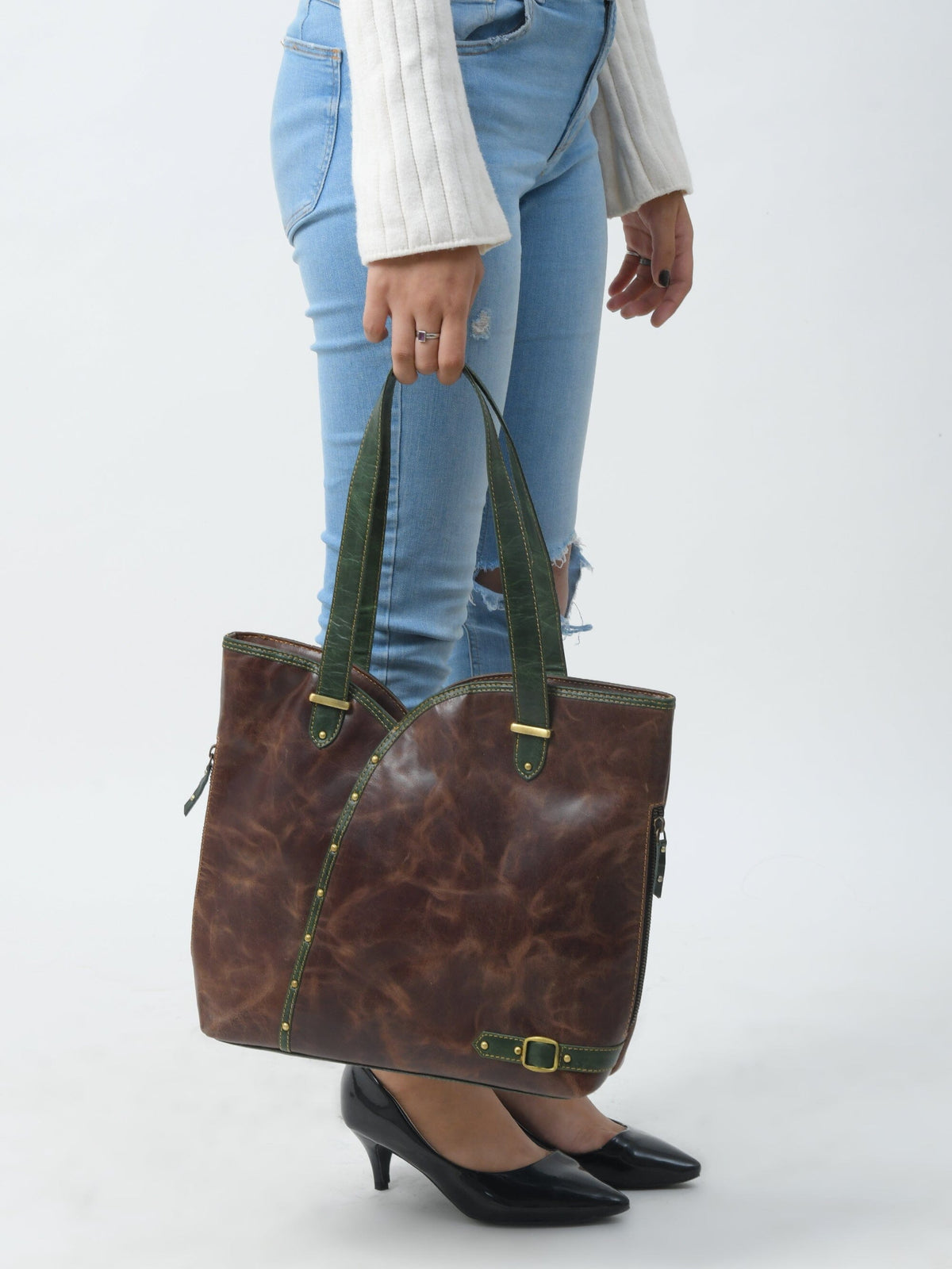 Le sac à main Riley – Marron