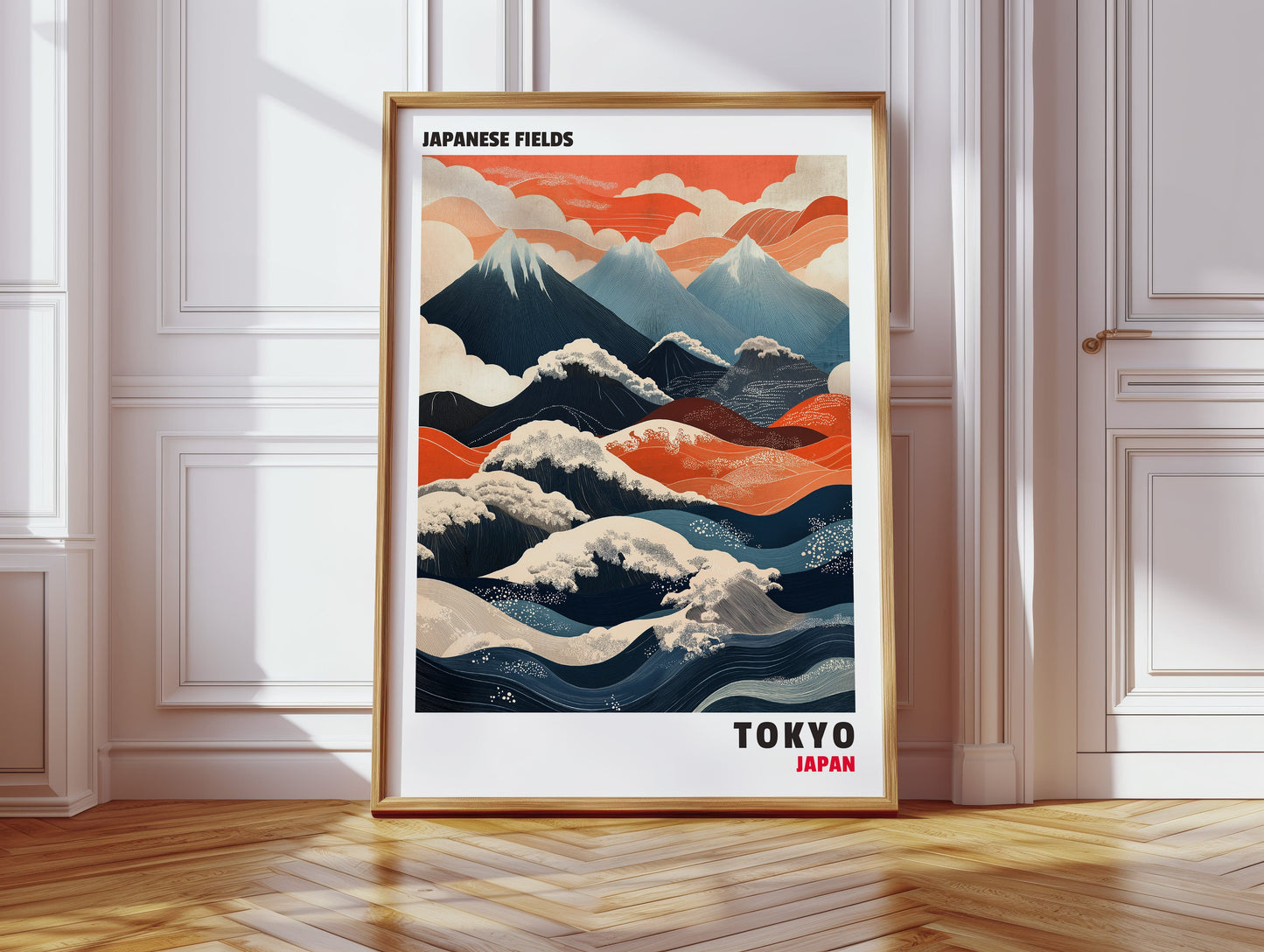 Champs japonais – Harmonie entre montagne et vague