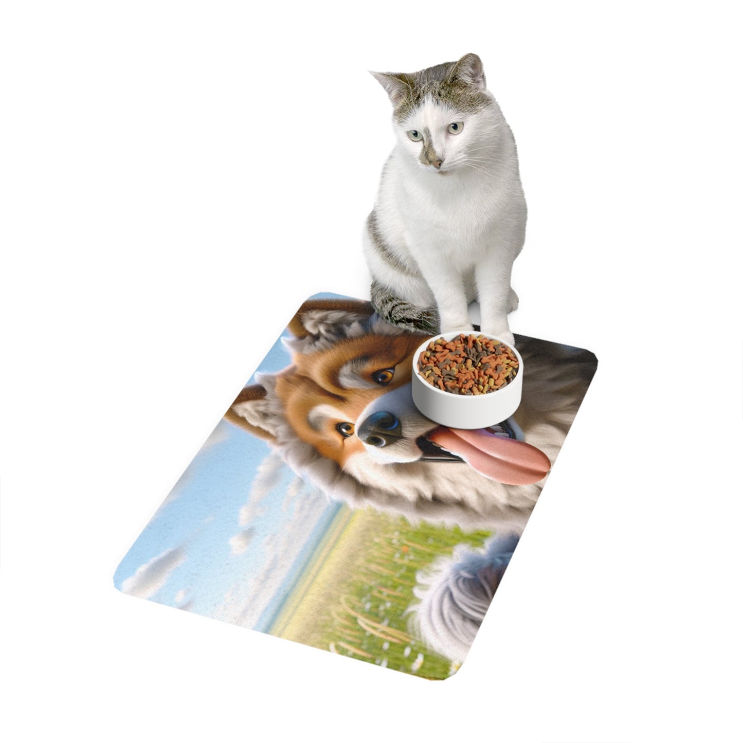 Tapis antidérapant pour animaux de compagnie – Tapis d'alimentation étanche pour chiens