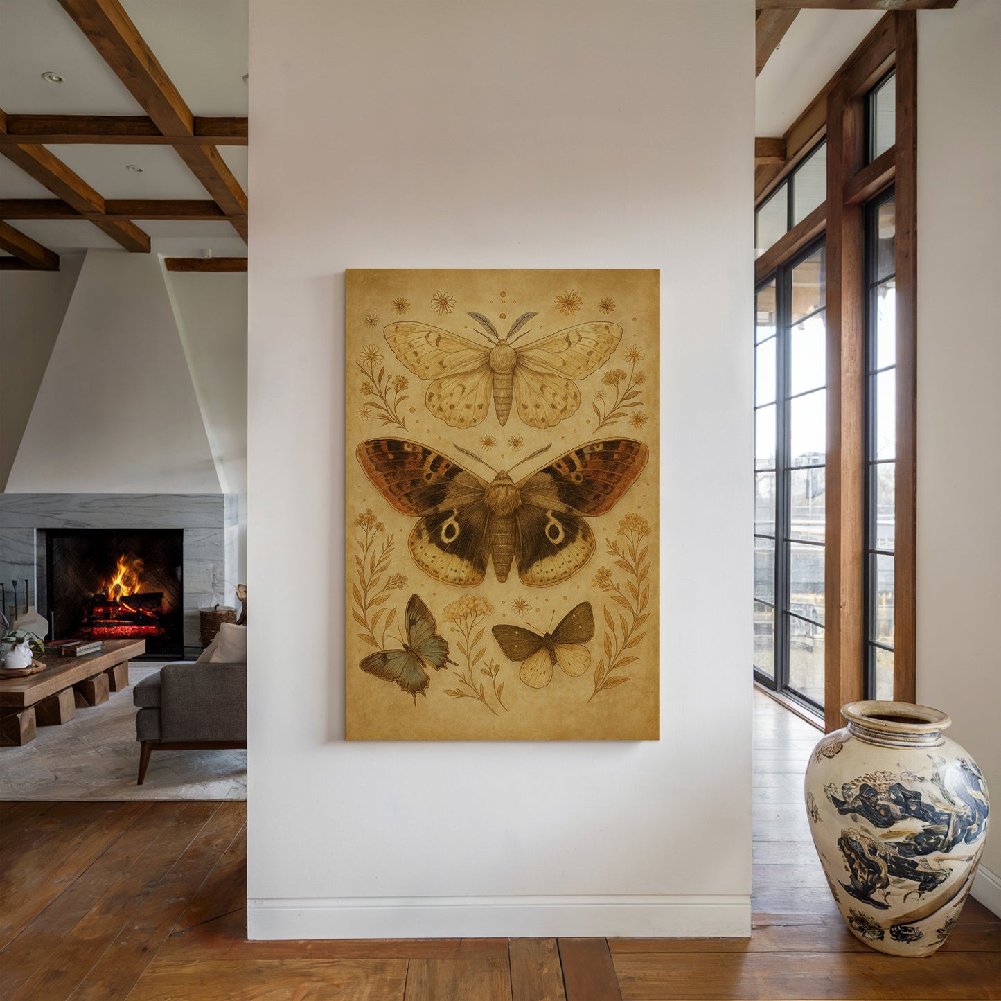 Vintage Moths and Meadow Wings