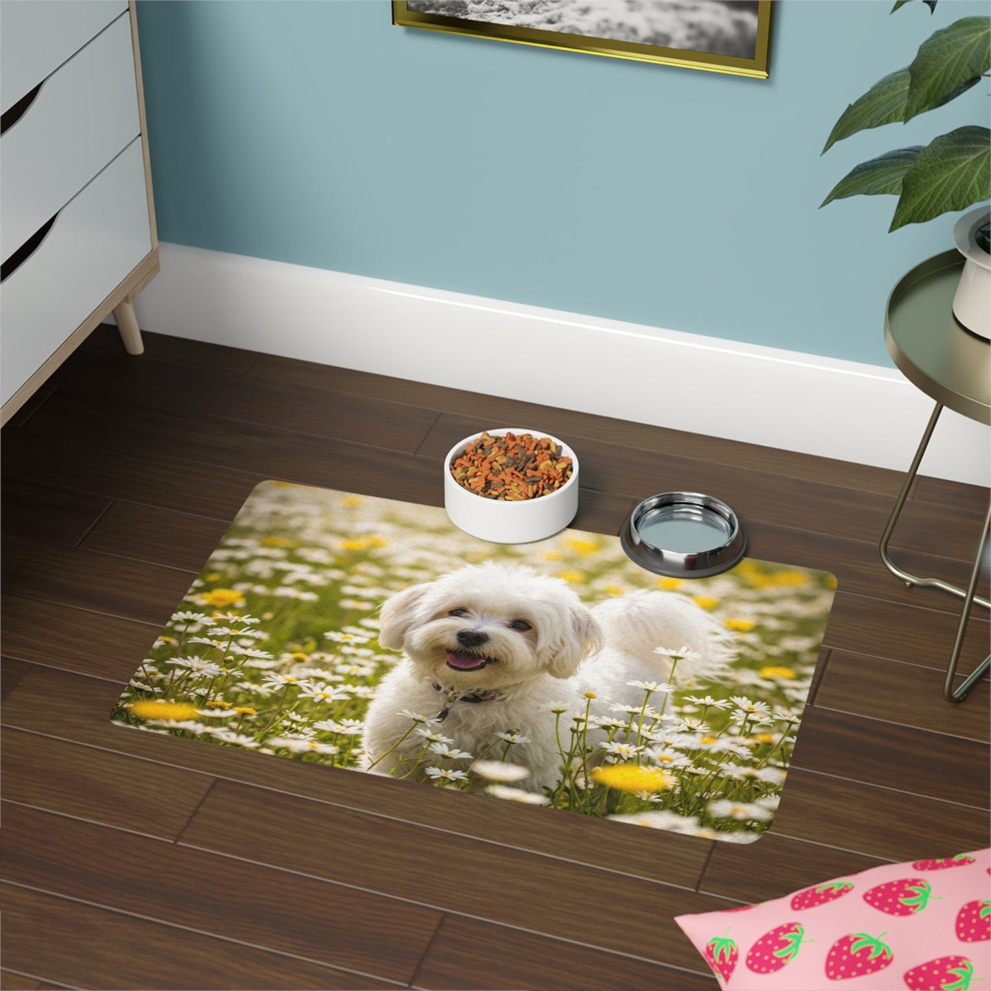 Tapis antidérapant pour animaux de compagnie – Tapis d'alimentation étanche pour chiens