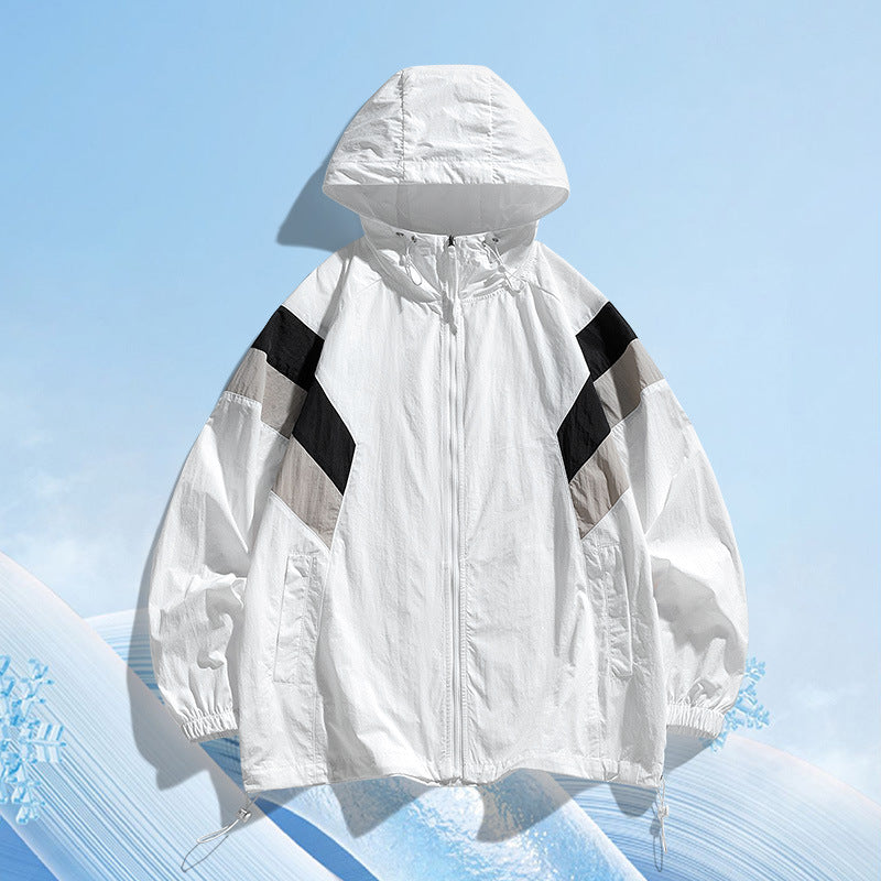 Outdoor Summer Patchwork Thin Couple Style For Teens