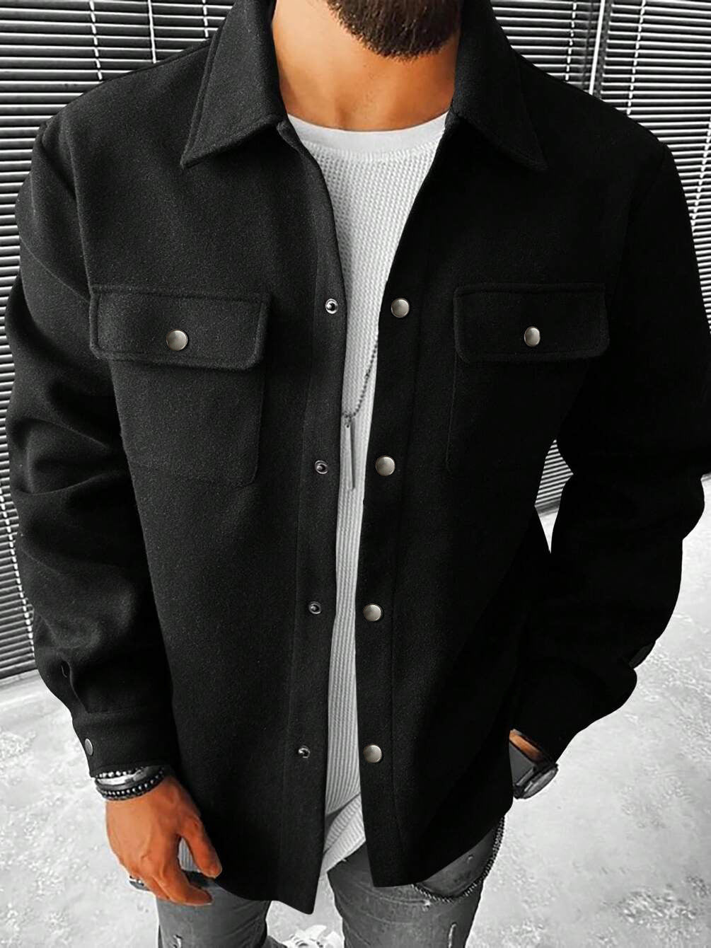 Men's Lapel Loose-fitting Coat Corduroy Jacket