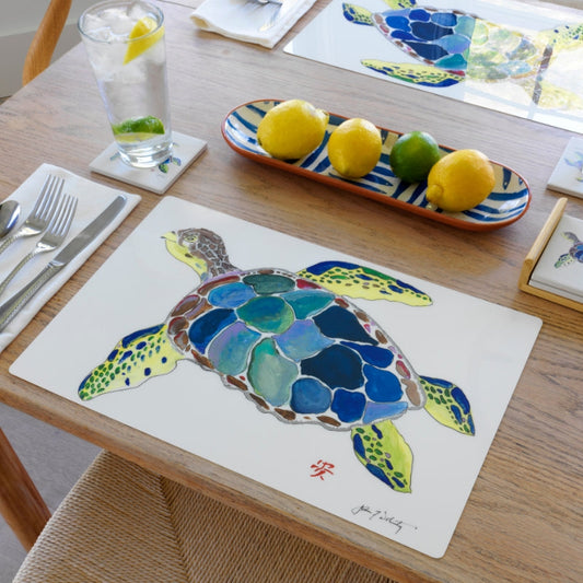 Sea Turtle Placemat | Beach House Coastal Table Decor