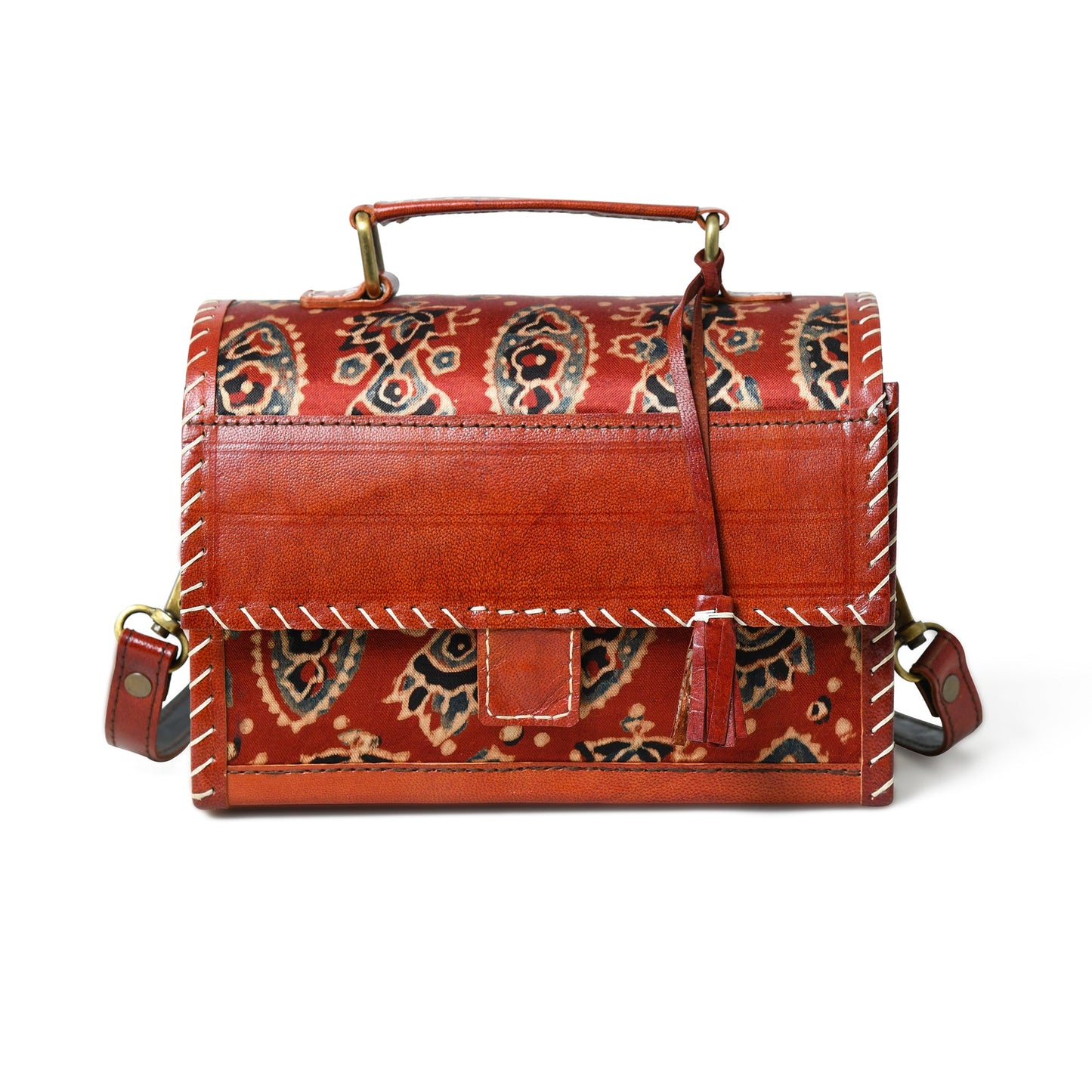 Sac bandoulière Ajrakh Mystique Marron