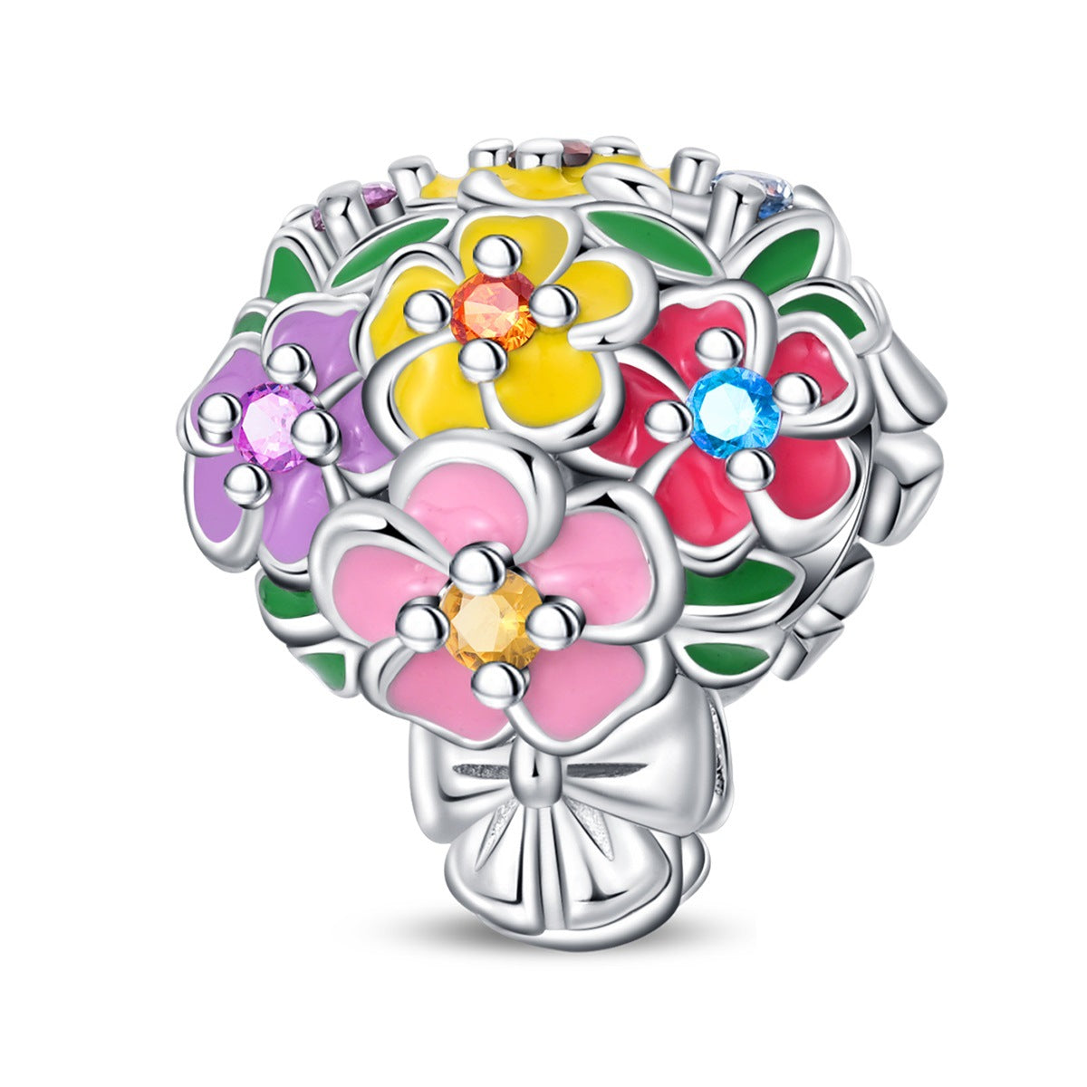 Romantic And Elegant Flower Beaded Bracelet