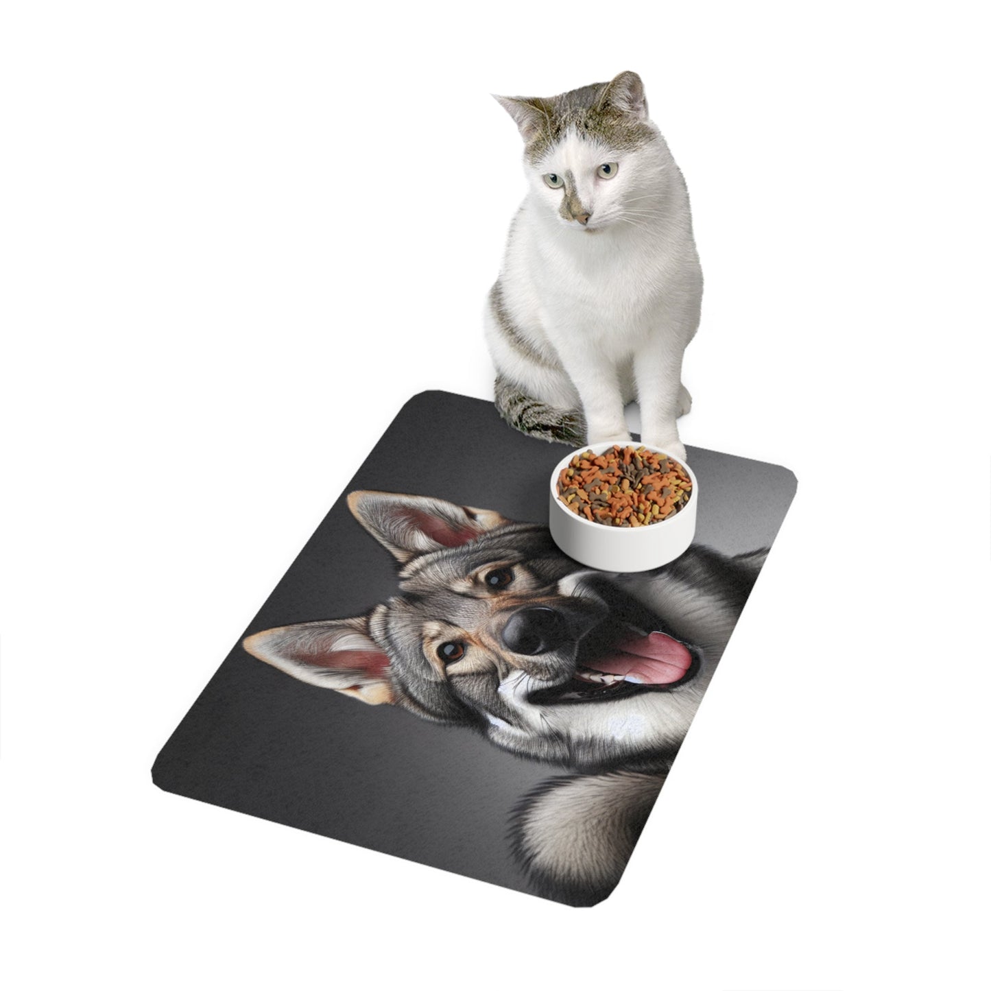 Tapis antidérapant pour animaux de compagnie – Tapis d'alimentation étanche pour chiens