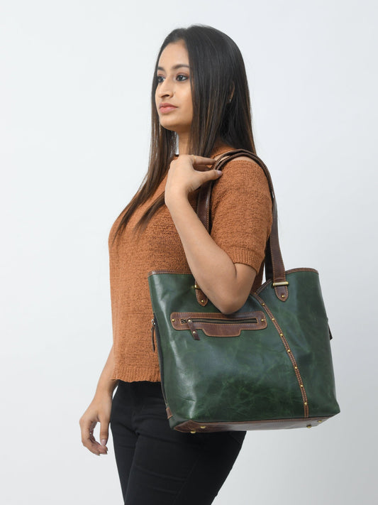 Die Riley Handtasche- Grün