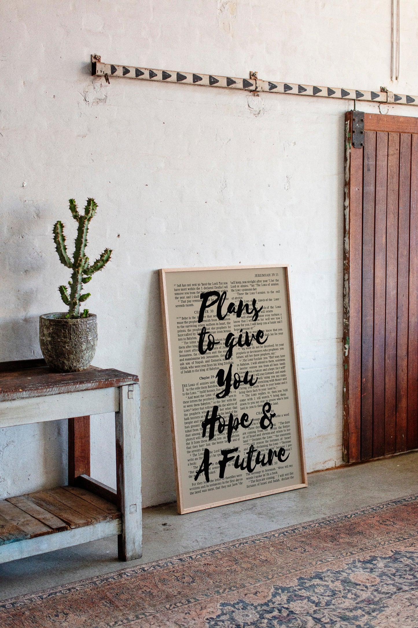 Hope and a Future Scripture Overlay Print