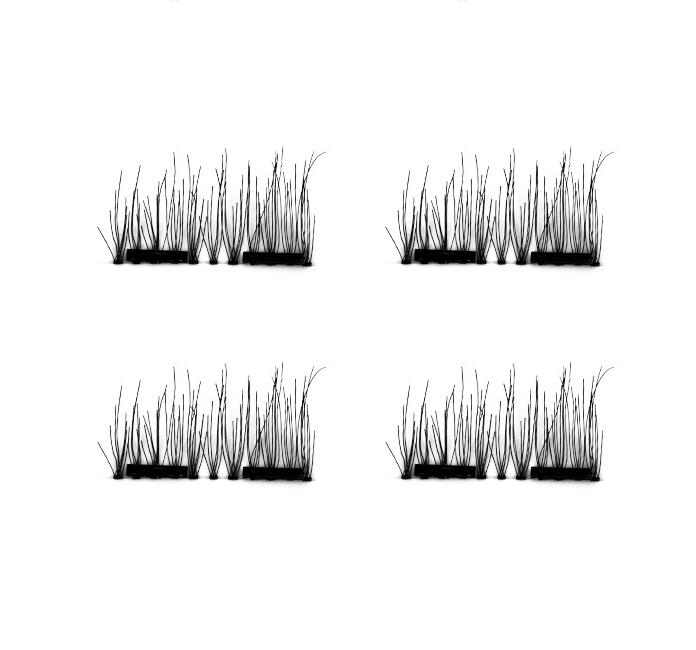 Compatible with Apple, False Eyelashes 6D Magnetic Eye Lashes Double Magnet Fake EyeLashes Hand Made Strip Lashes cilios posticos