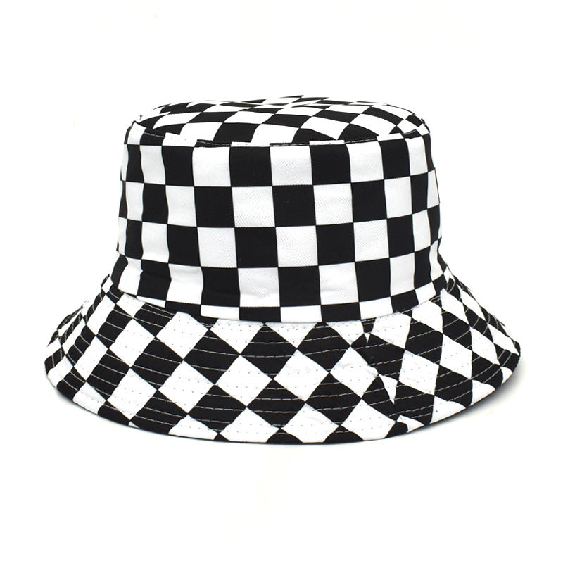 Outdoor Travel Sun Hat Cotton Man Double-sided Wear Bucket Hat