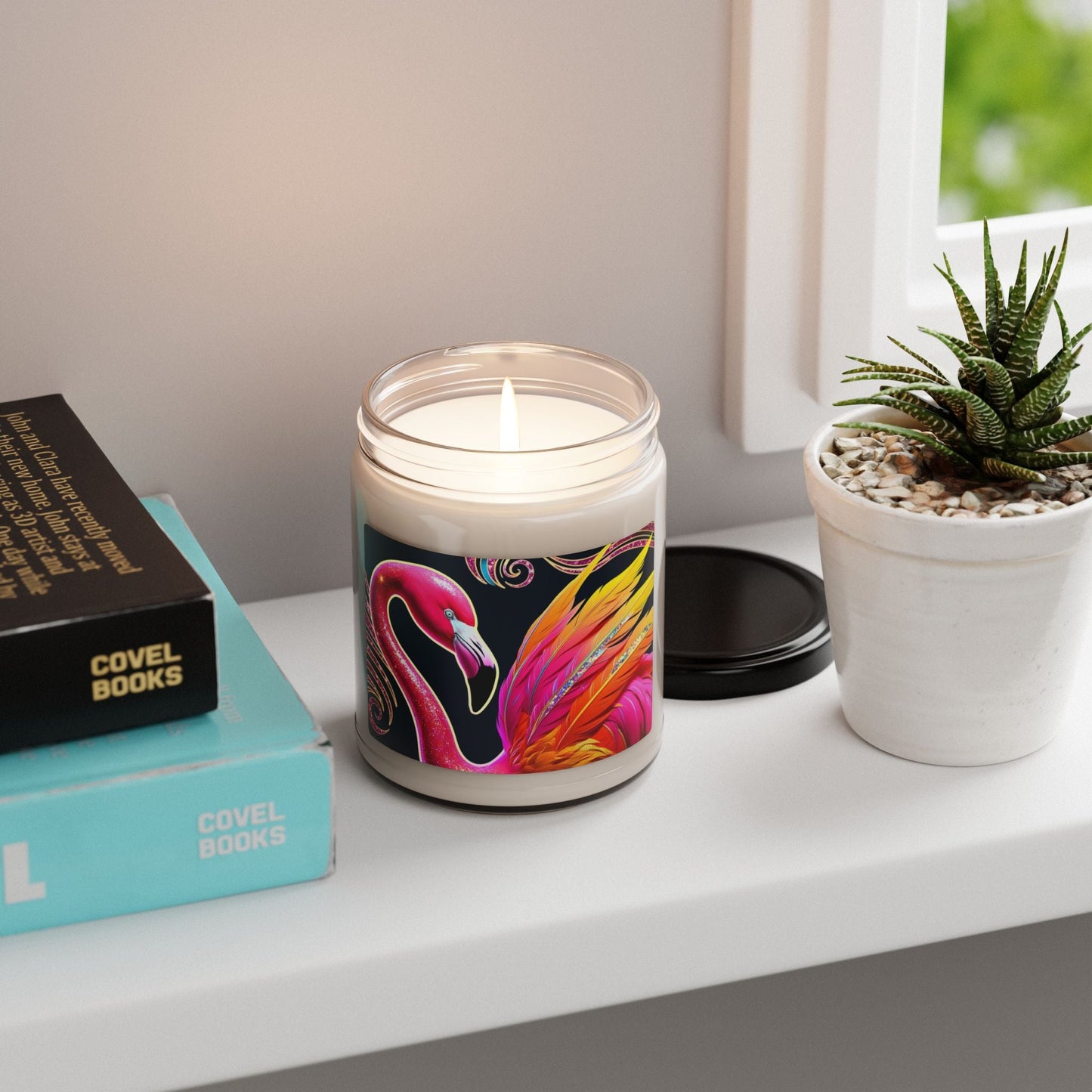 Bougie parfumée en cire de soja avec pot en verre