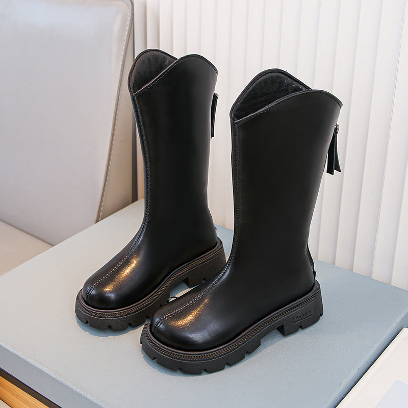 Girls' Shoes Winter Children's Boots Spring And Autumn Children's Shoes