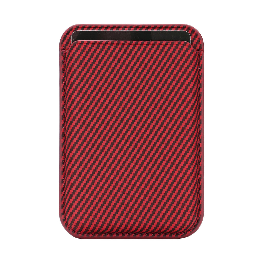 Ultra-thin Magnetic Carbon-fiber-pattern Card Holder