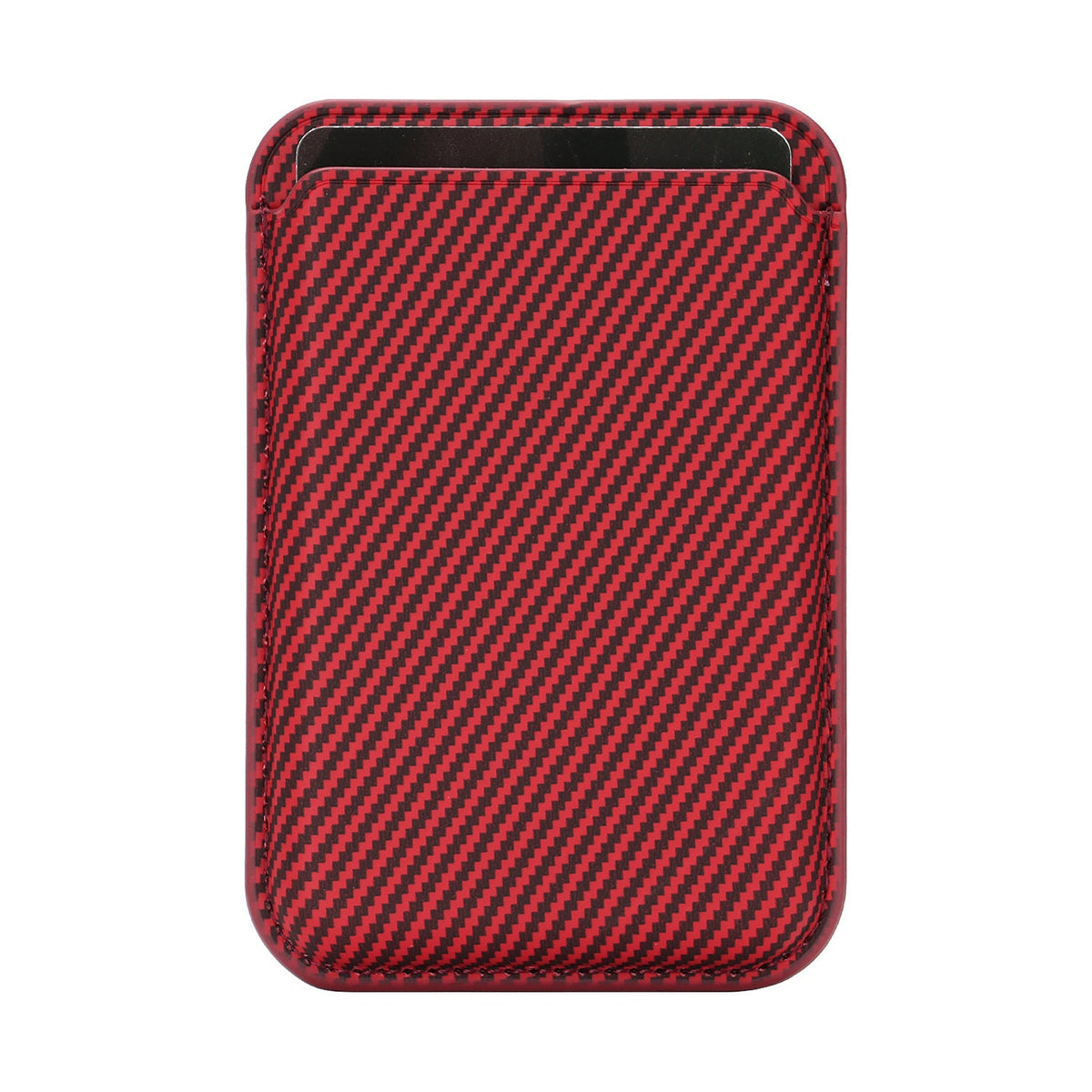Ultra-thin Magnetic Carbon-fiber-pattern Card Holder