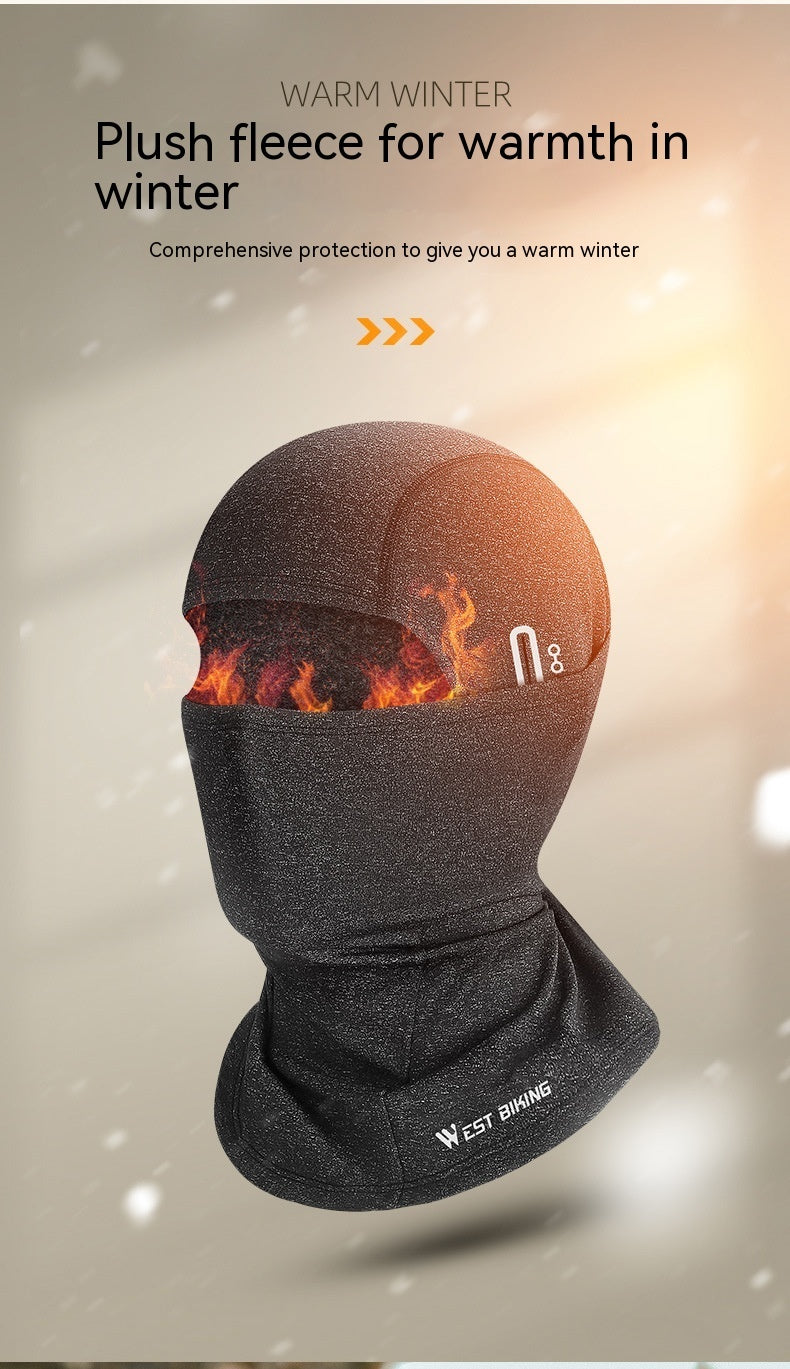 Thermal Fleece Cycling Mask with Eyehole
