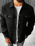 Notch-lapel Jacket Workwear Coat Mens