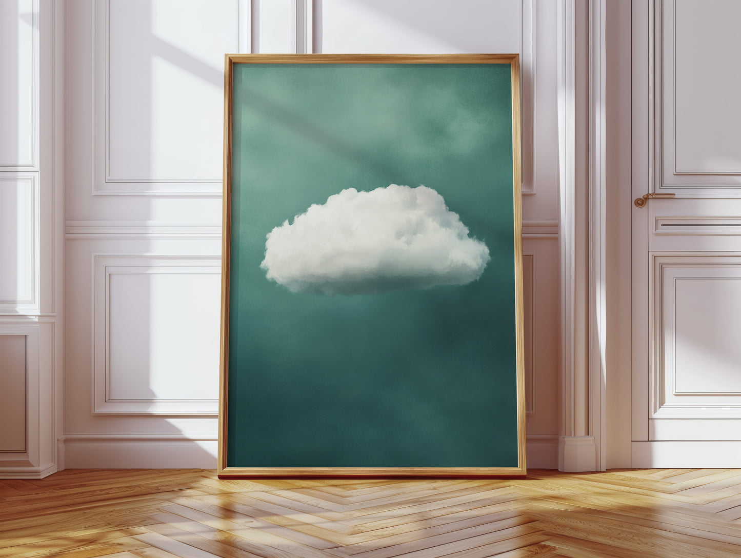 Nuage doux sur ciel écume de mer