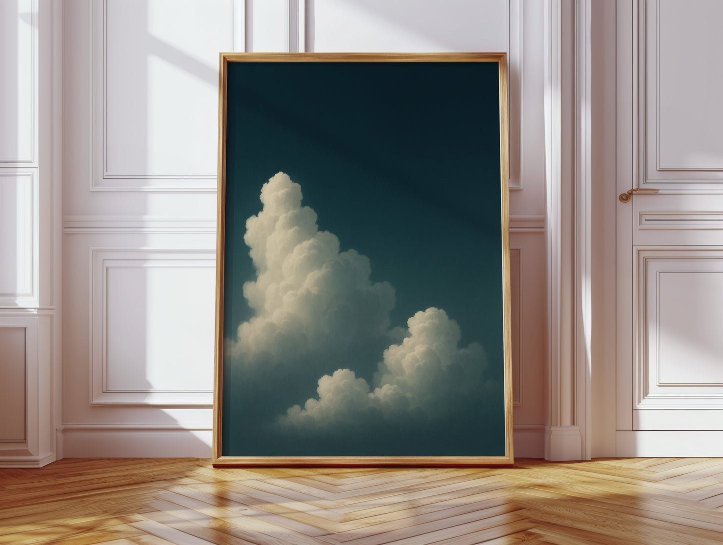 Säulen der Stille in einem dunklen Himmel