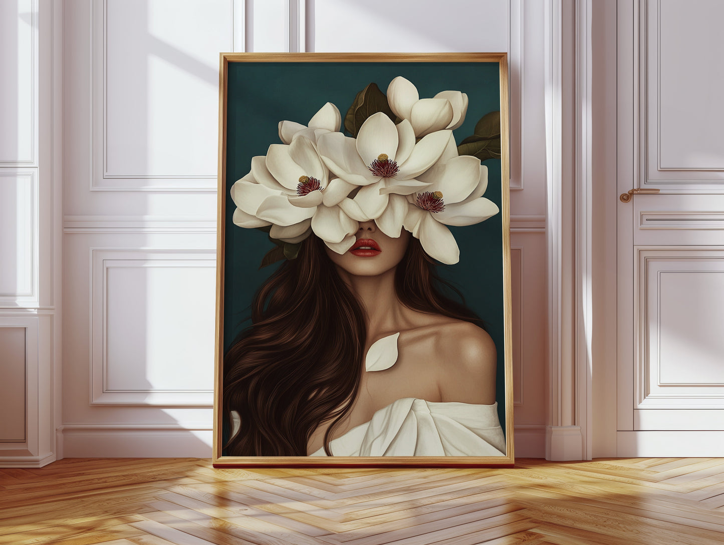 Crowned in Crimson Magnolia