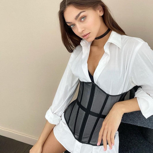 Women's Lace-Up Casual Waistcoat