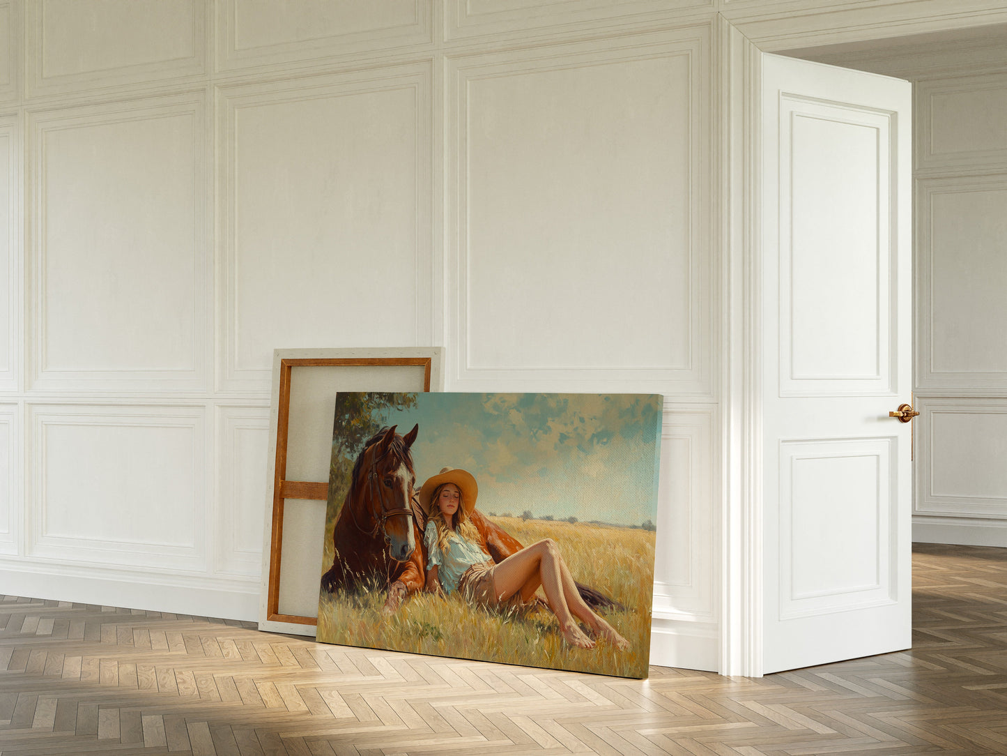 Cowgirl-Tagtraum im Sommergras