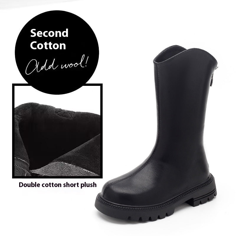 Girls' Shoes Winter Children's Boots Spring And Autumn Children's Shoes