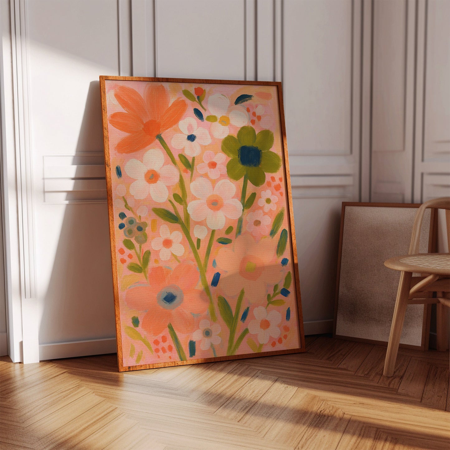 Jardin de fards en pleine floraison