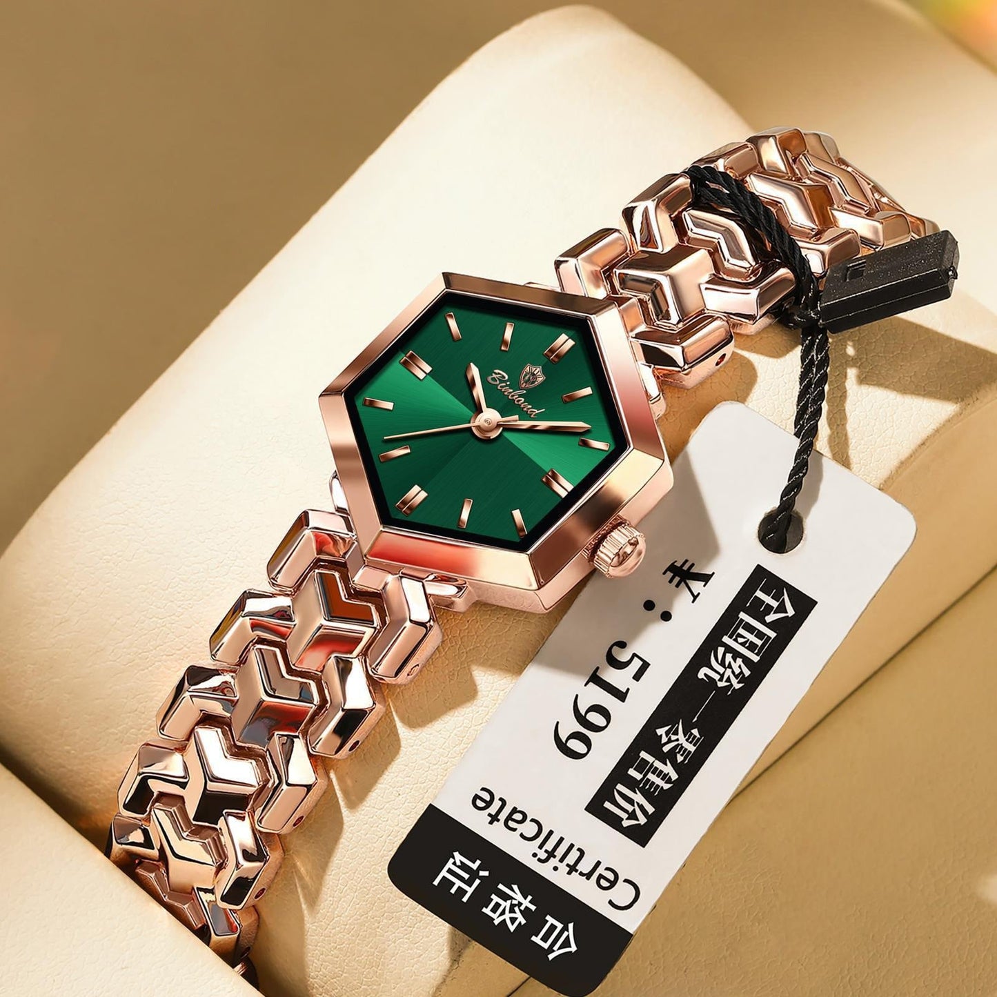 Women's Octagonal Waterproof Quartz Simple Watch
