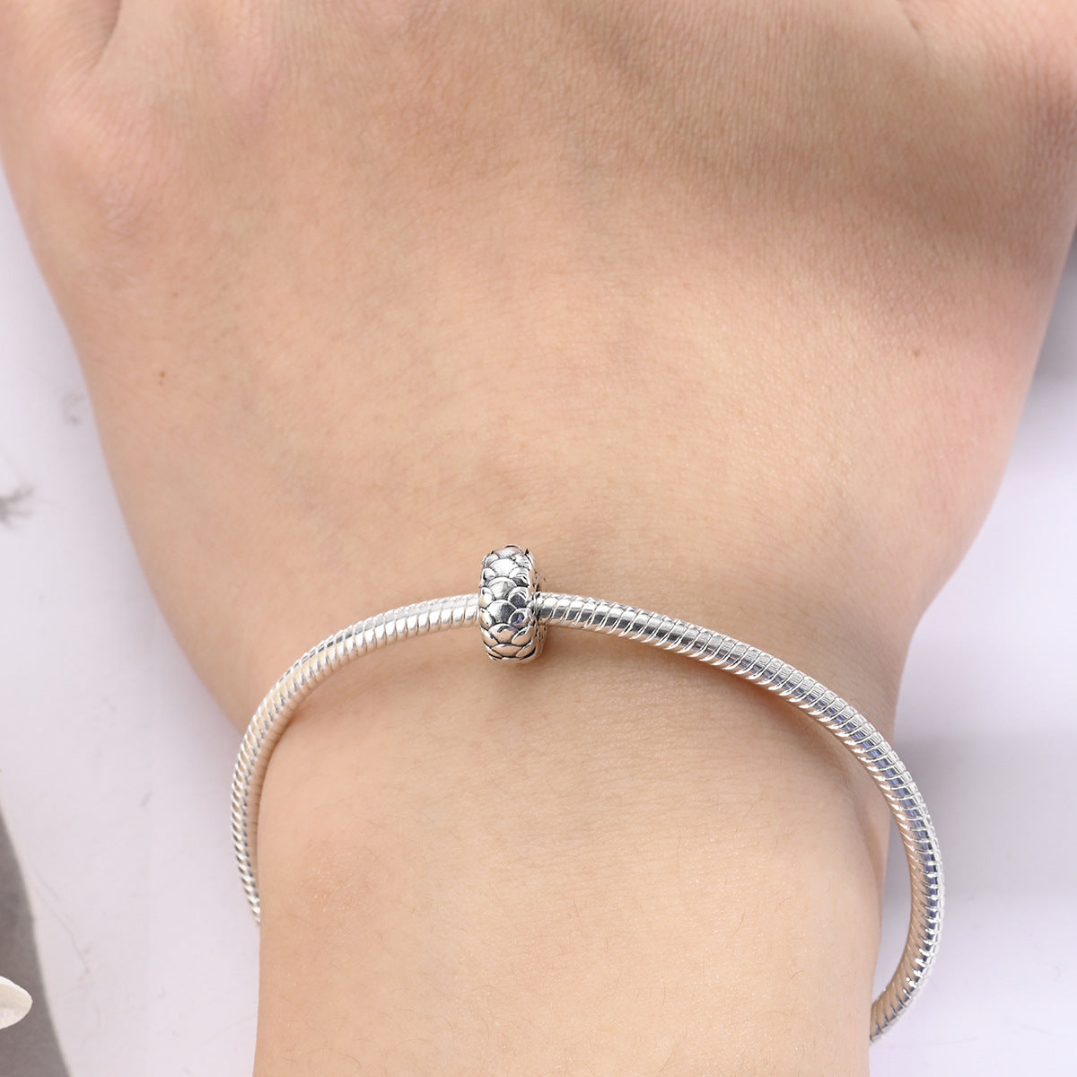 Round Clip-bead DIY Bracelet Accessories, Fashionable Beading Components