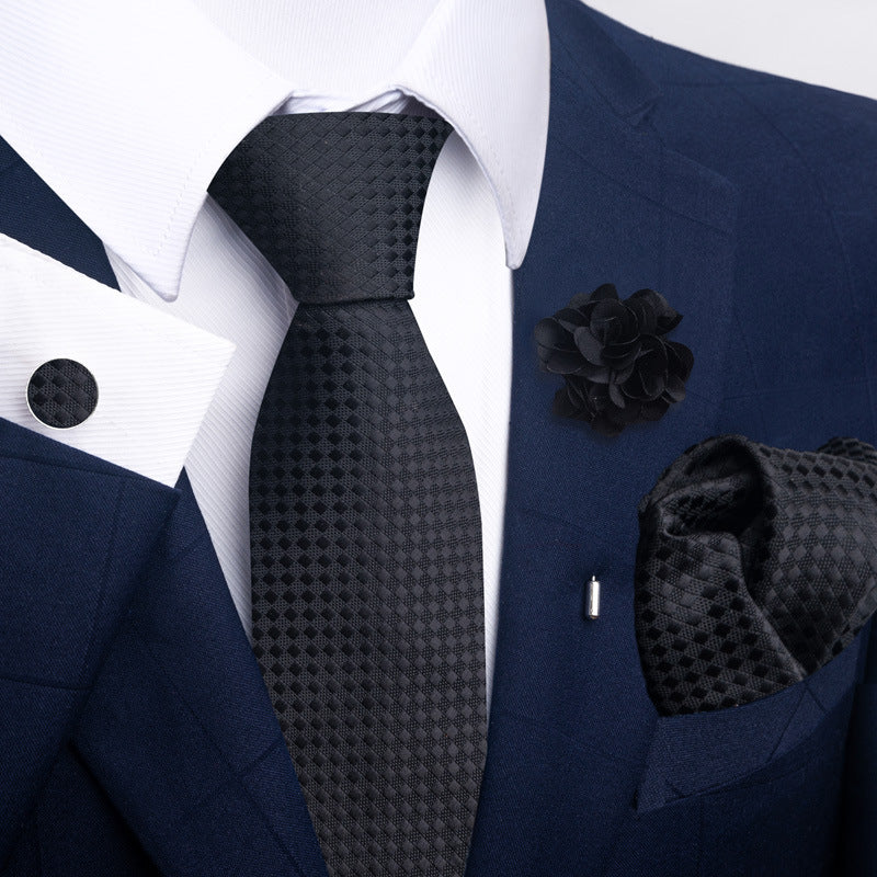 Men's Tie Suit Pocket Square Combo 8