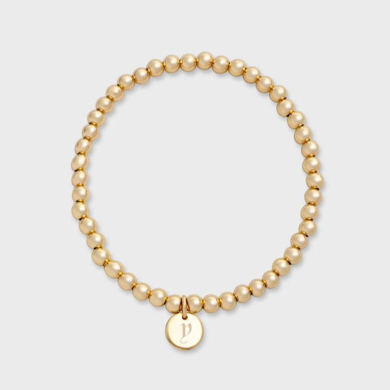 Old English Initial Juno Bracelet (4mm)
