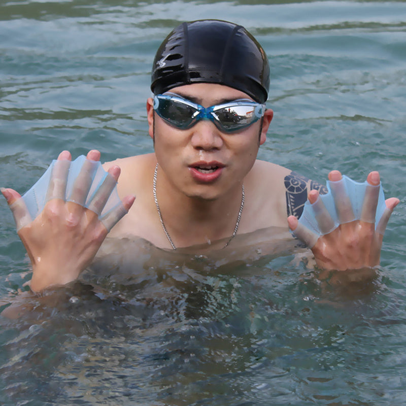 Unisex Frog Swim Flippers & Webbed Gloves