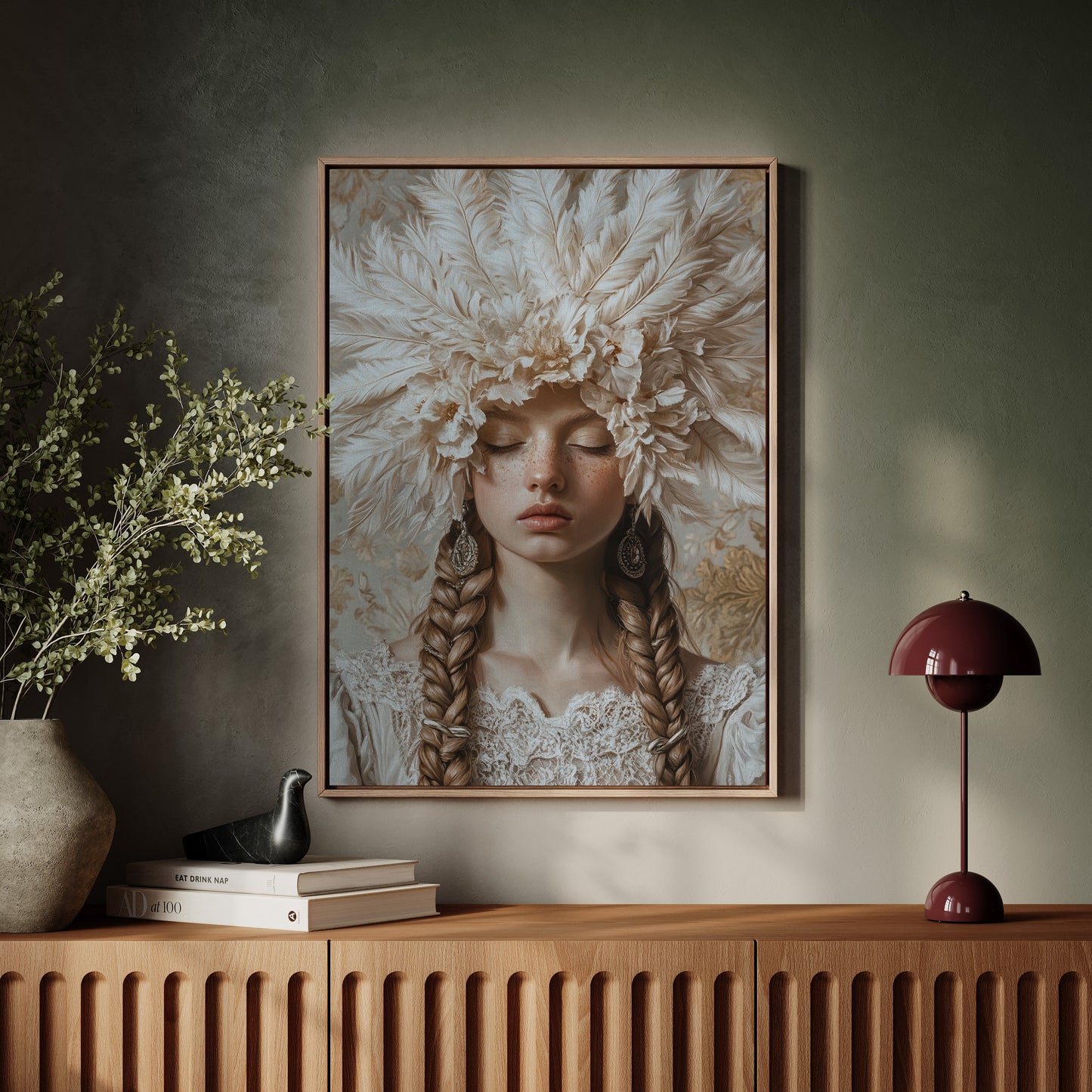 Couronné de silence et de dentelle