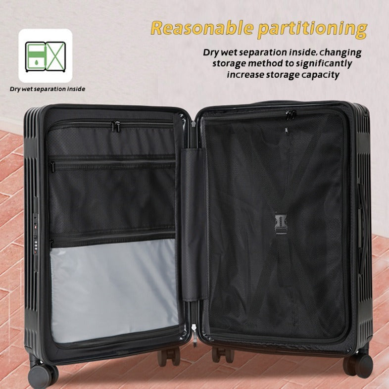 New Fashionable 16 Inch Luggage Case With TSA Customs Lock, 360 Universal Wheel Pull Rod Box, Luggage Universal Wheel Password Box