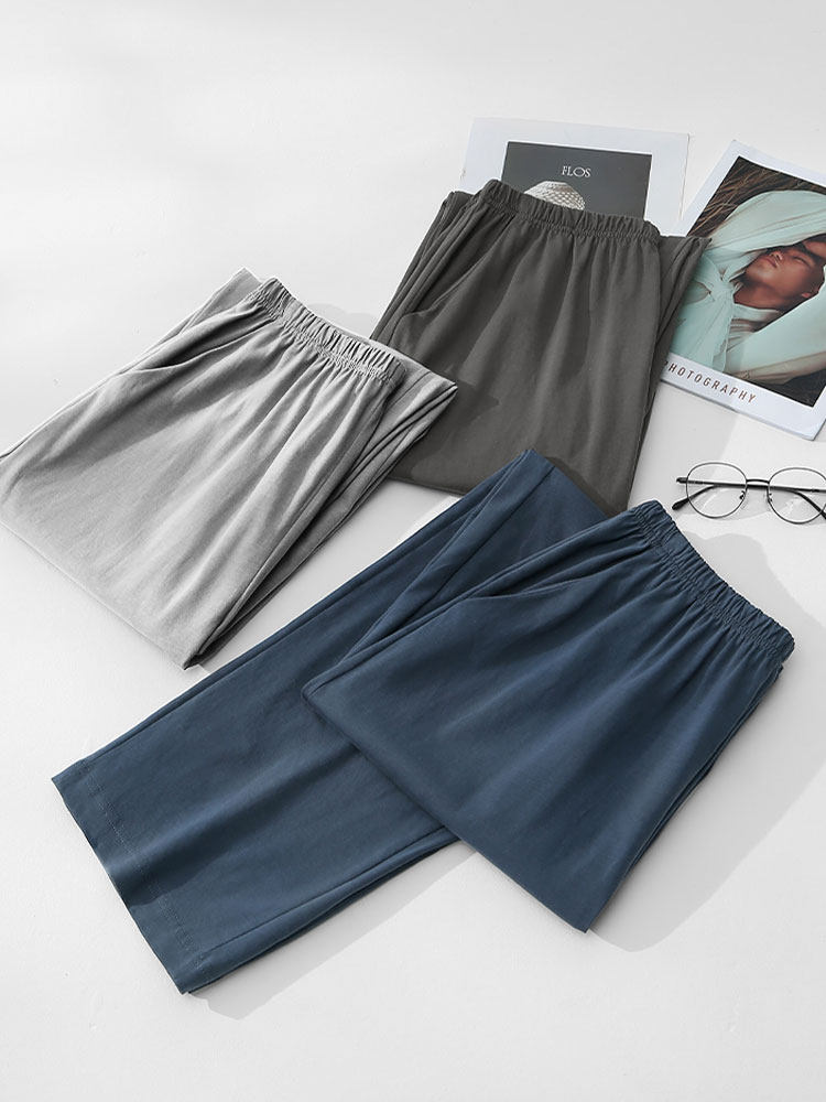 Langsha Cotton Loose And Comfortable Home Men's Sleeping Pants