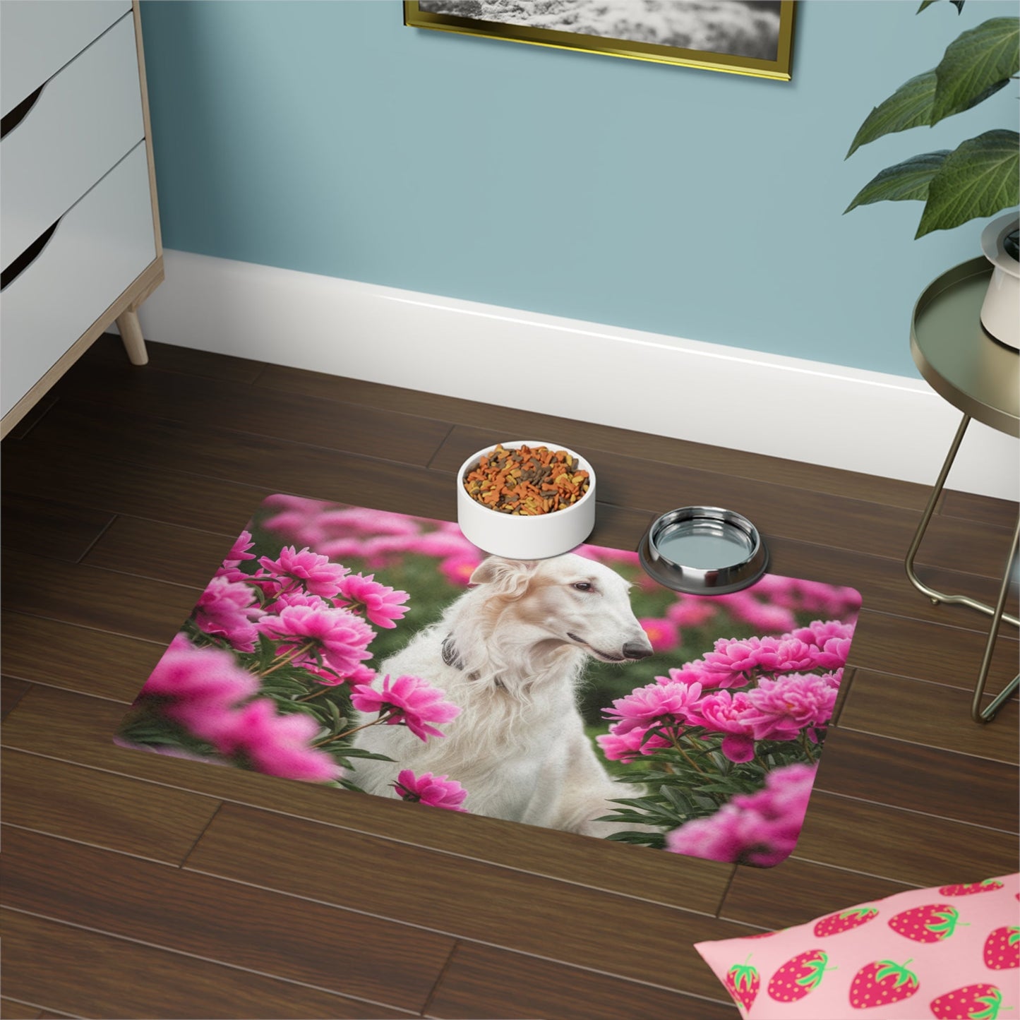 Tapis antidérapant pour animaux de compagnie – Tapis d'alimentation étanche pour chiens