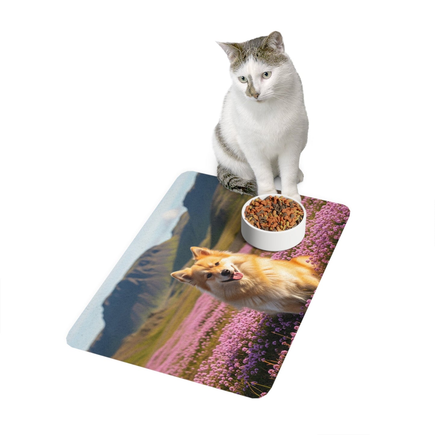 Tapis antidérapant pour animaux de compagnie – Tapis d'alimentation étanche pour chiens