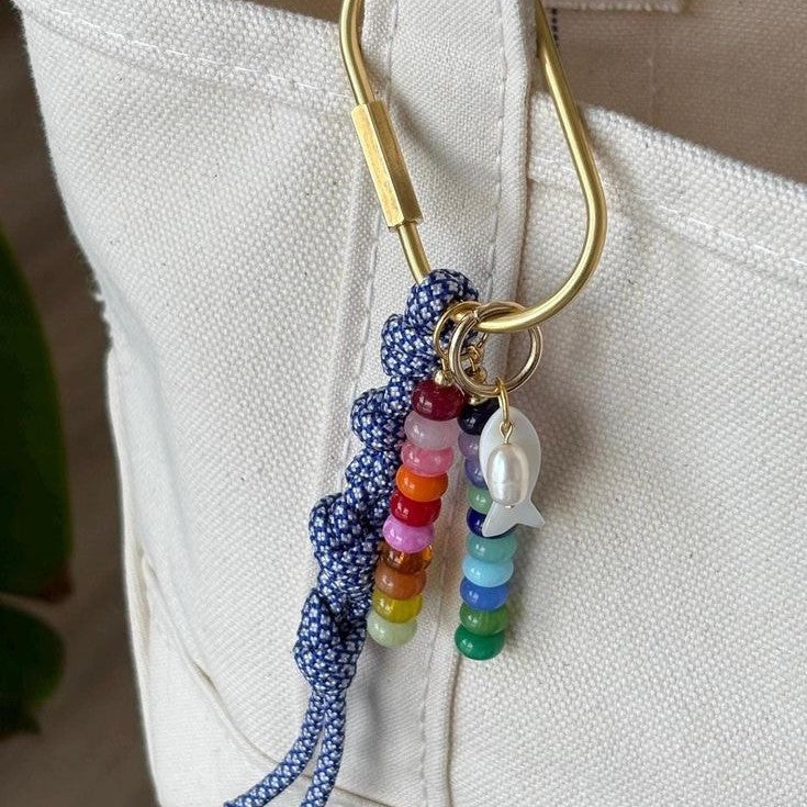 Color-block Woven Rope Keychain