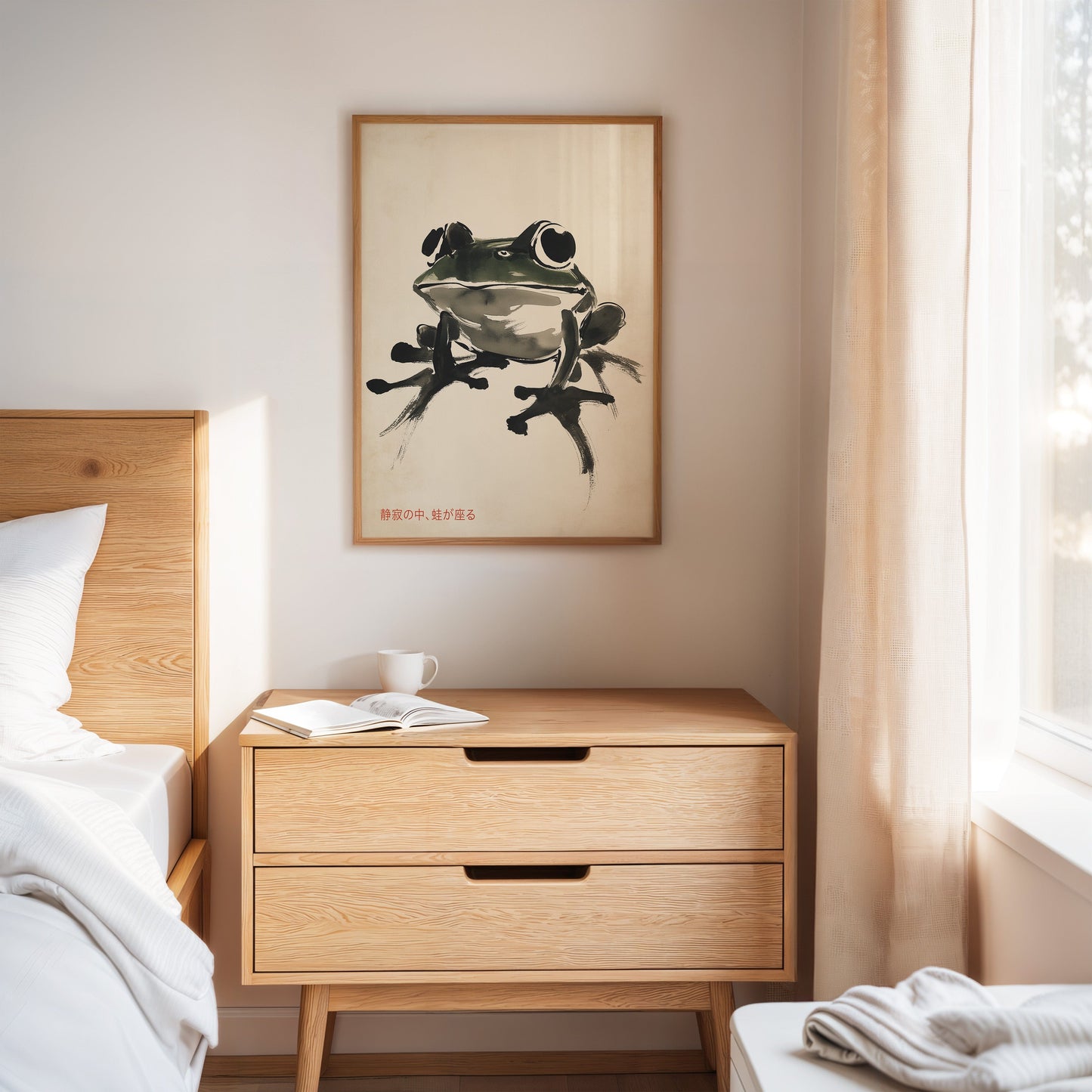 Zen-Frosch in Stille