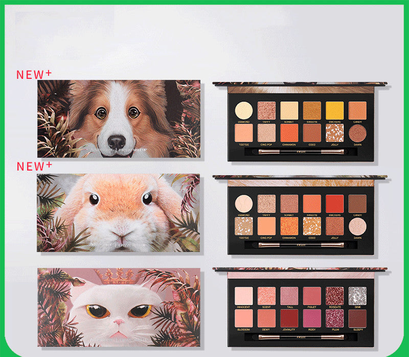 New noble pet twelve-color animal eyeshadow