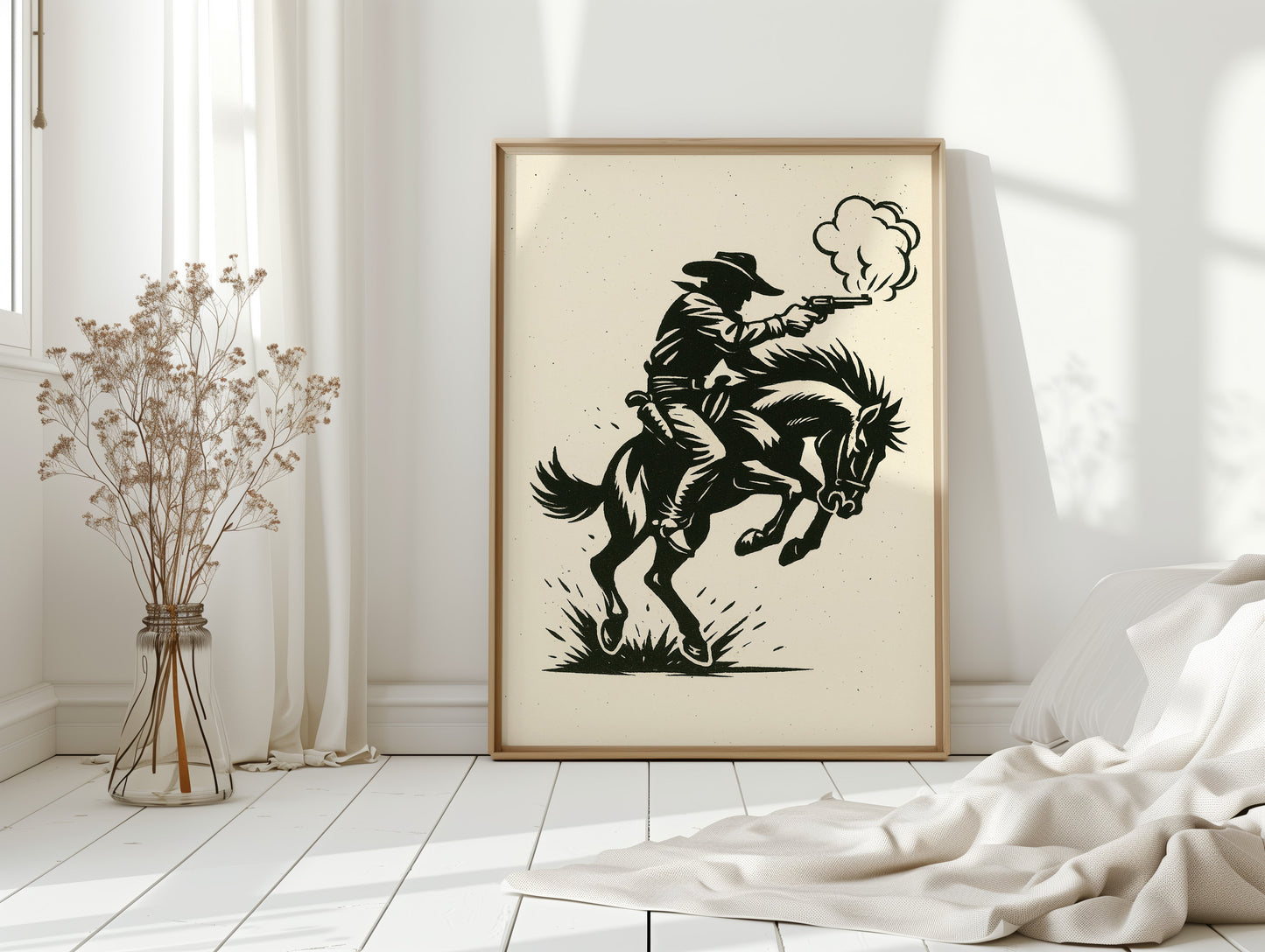 Fusillade de cow-boys dans la poussière