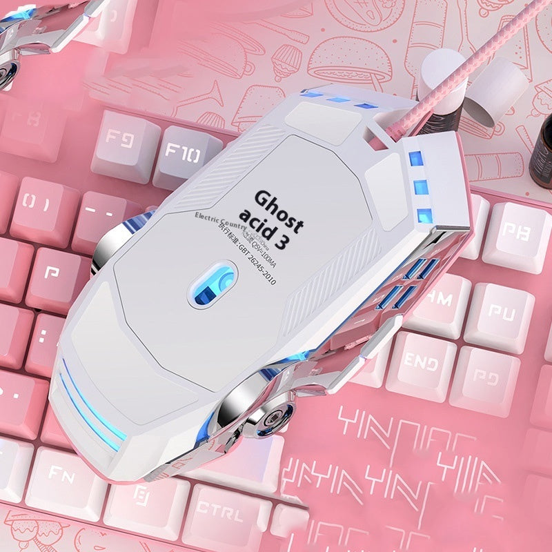 Mouse Game Light-Emitting Wired Machinery Gaming Macro Mute Computer Accessories