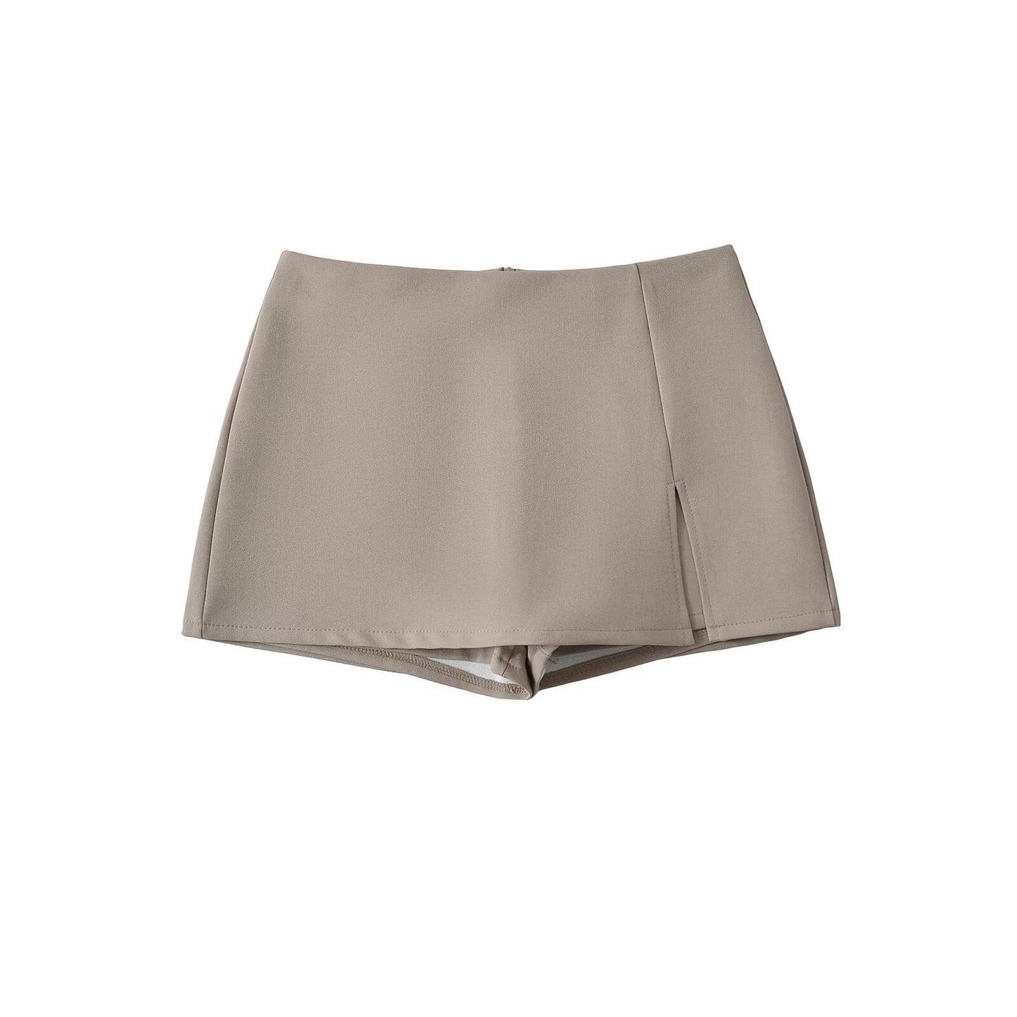 High-waisted Figure-flattering A-line Skirt With A Stylish Slit