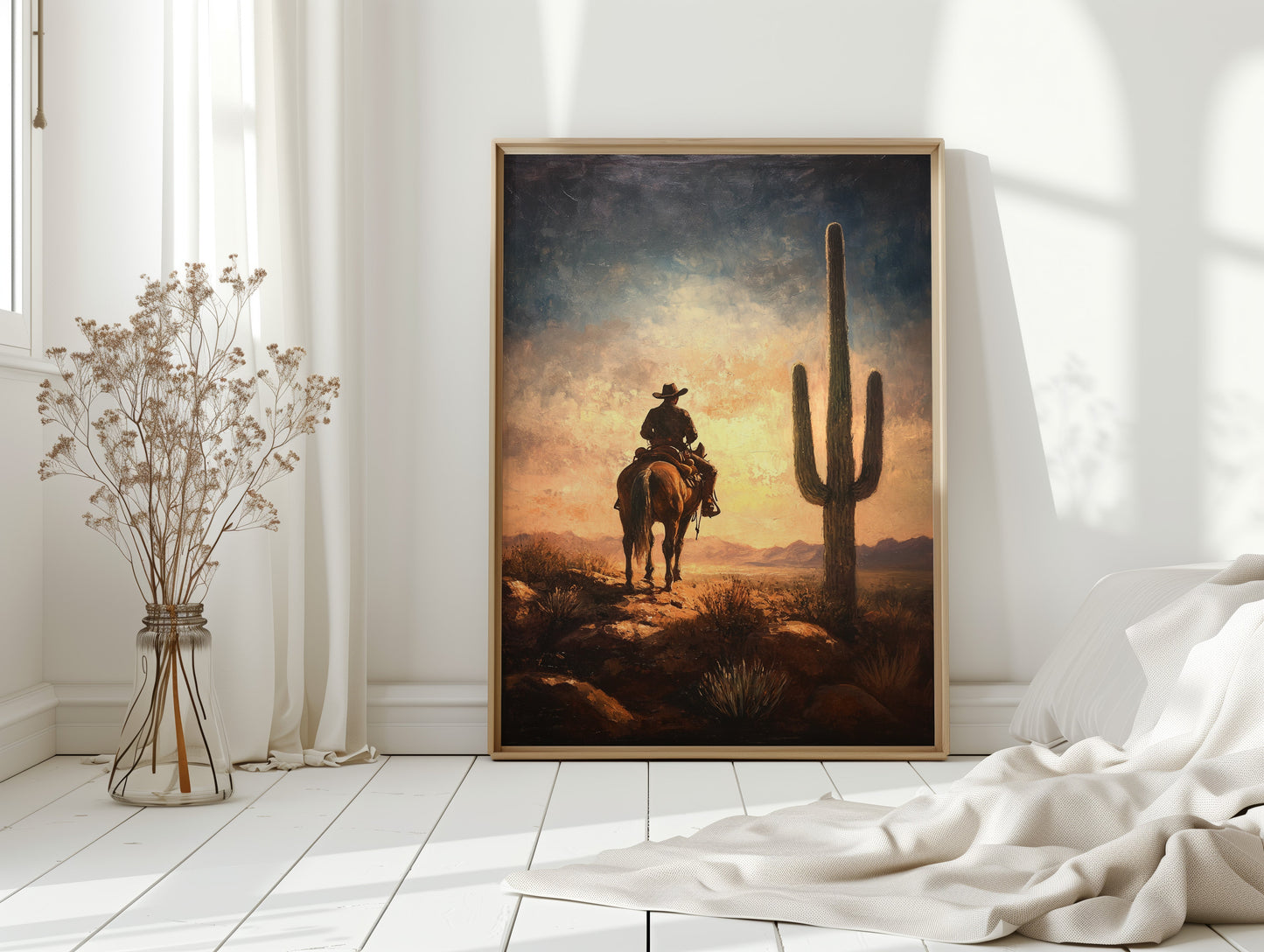 Cowboy Horizon au lever du soleil