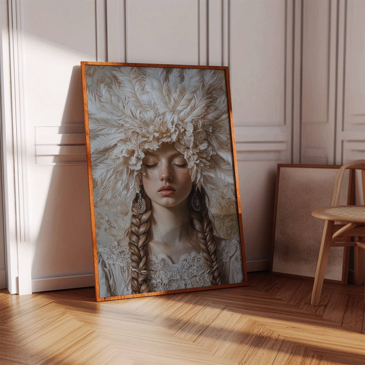 Couronné de silence et de dentelle