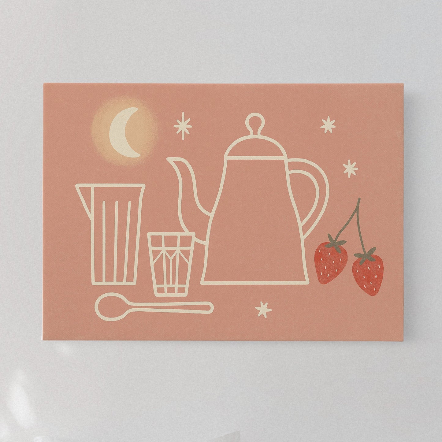 Thé au clair de lune et fraises